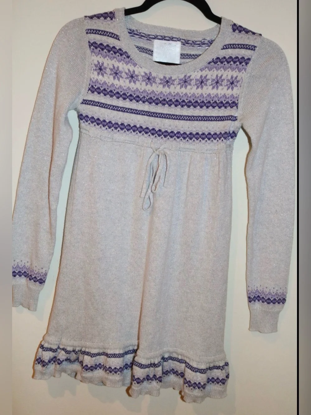 Girls Justice Sparkle Sweater Dress – Size 12